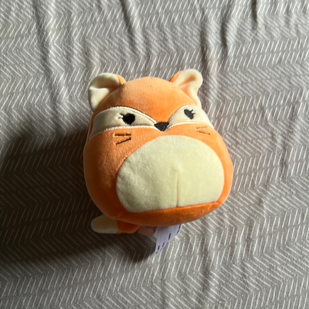 It’s a mini and it’s a fox it’s orange and very soft